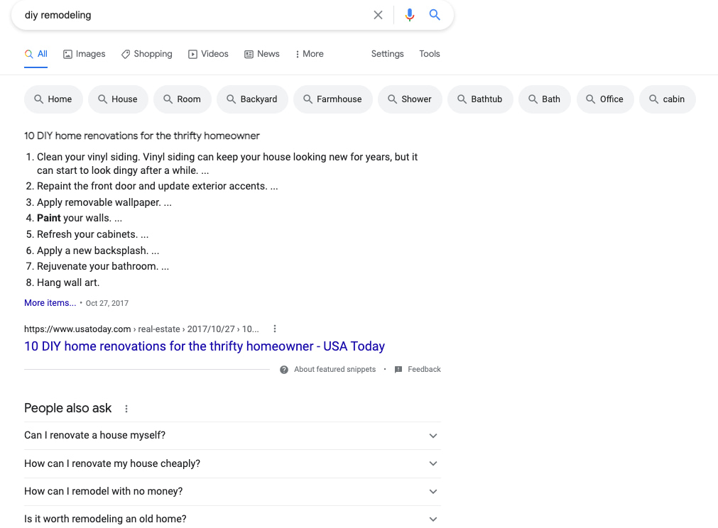 diy remodeling results
