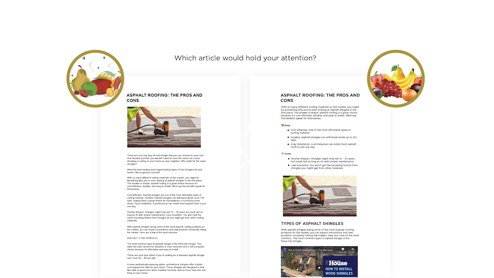 content entry example