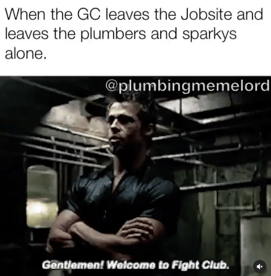 man standing in dark basement meme