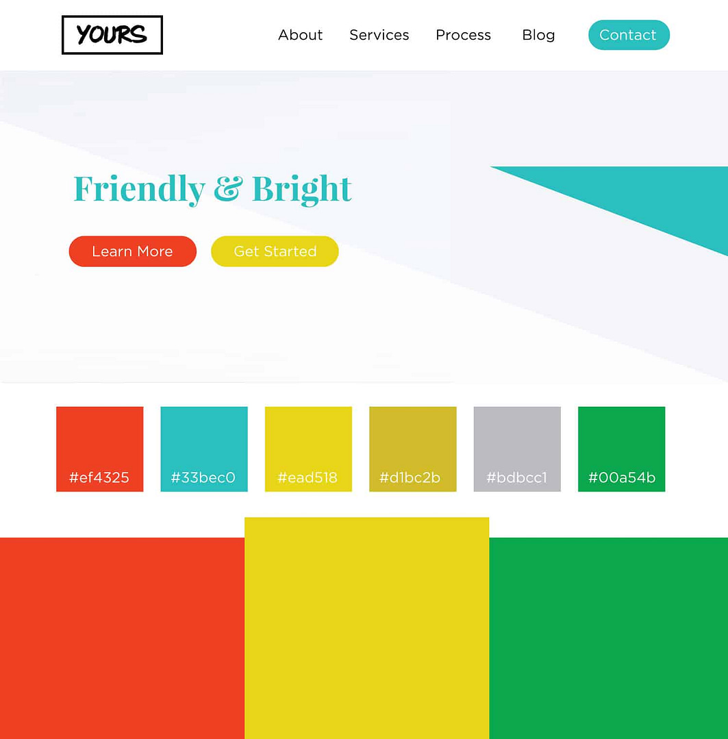 Friendly and Bright Color Scheme for 2018