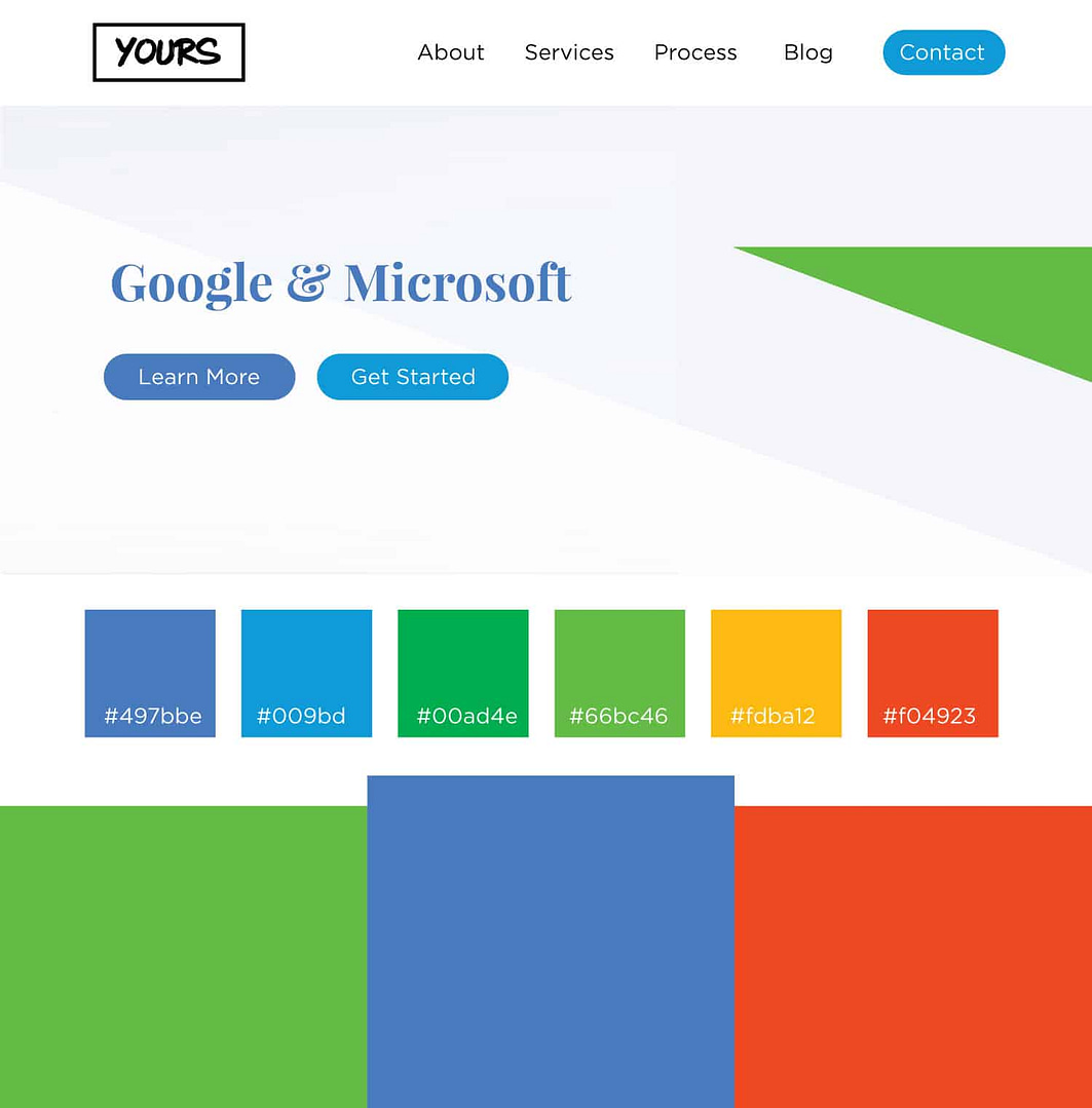 Google and Microsoft - Color Schemes for 2018