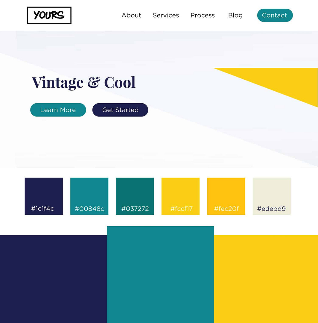 Vintage Cool Color Palettes