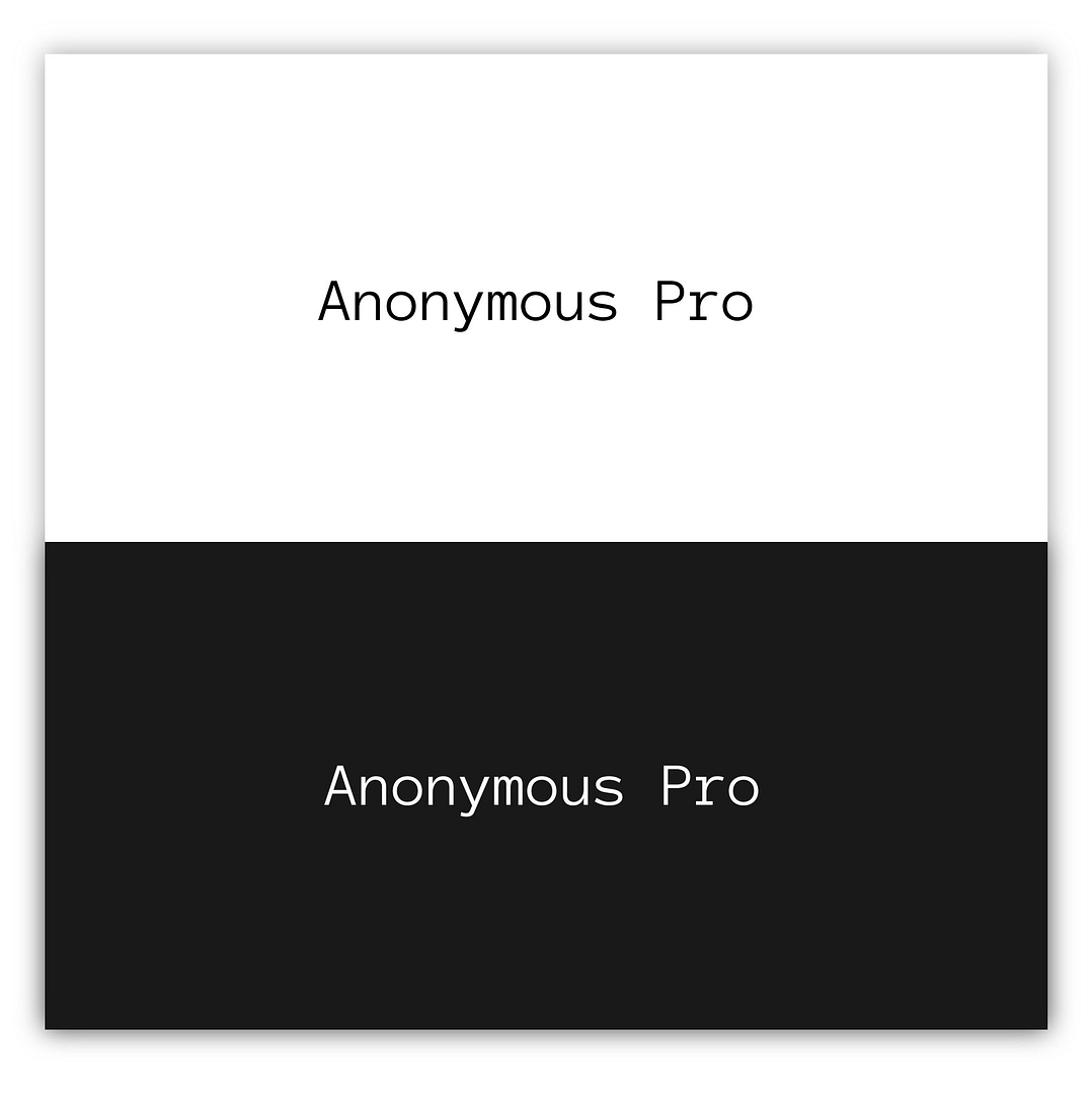 Anonymous Pro Font