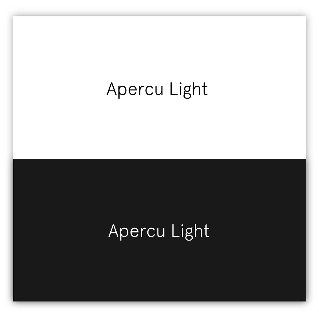 Apercu Light -fonts for 2020 graphic and web design