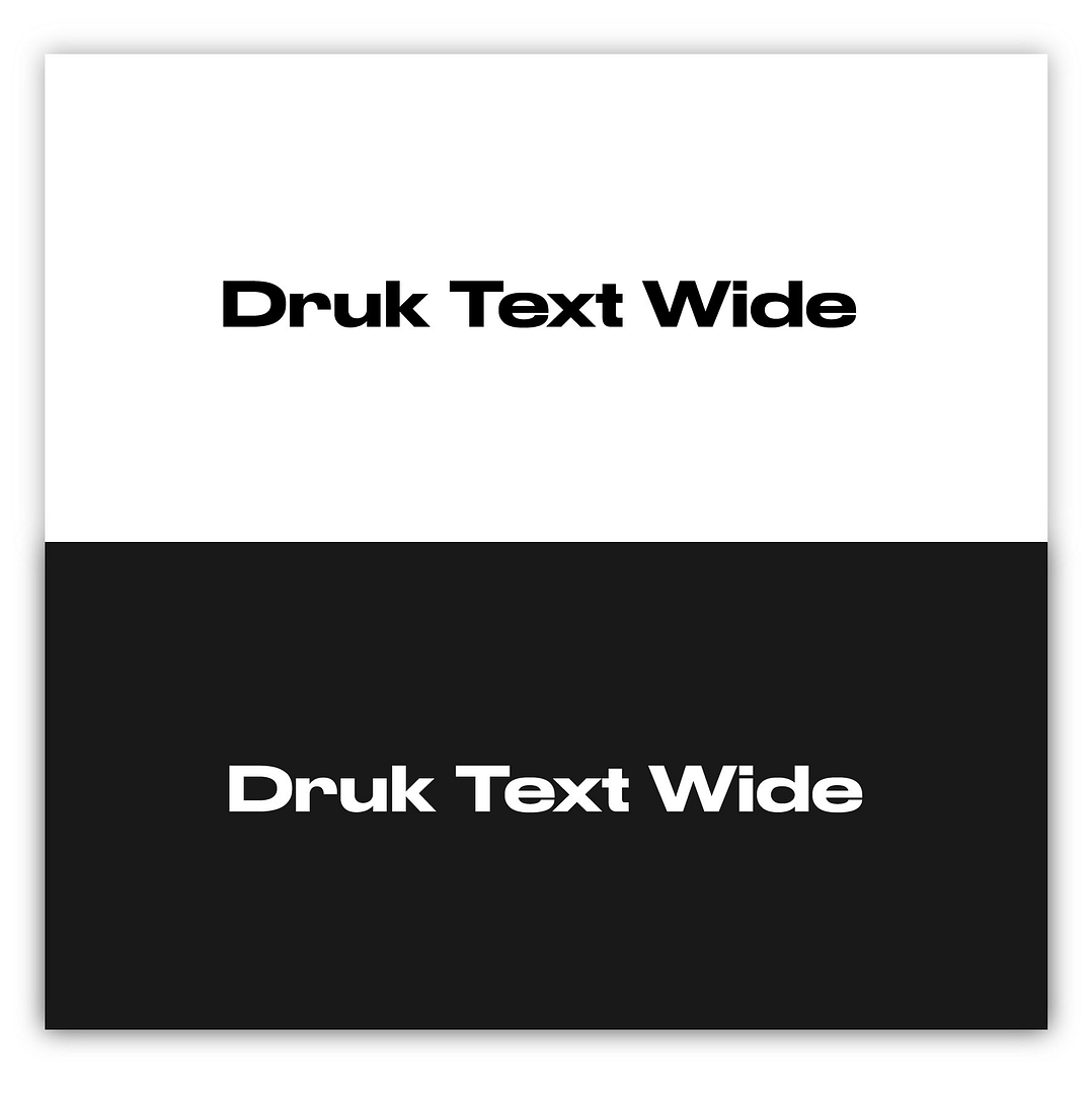 Druk Text Wide - An expressive font for 2020