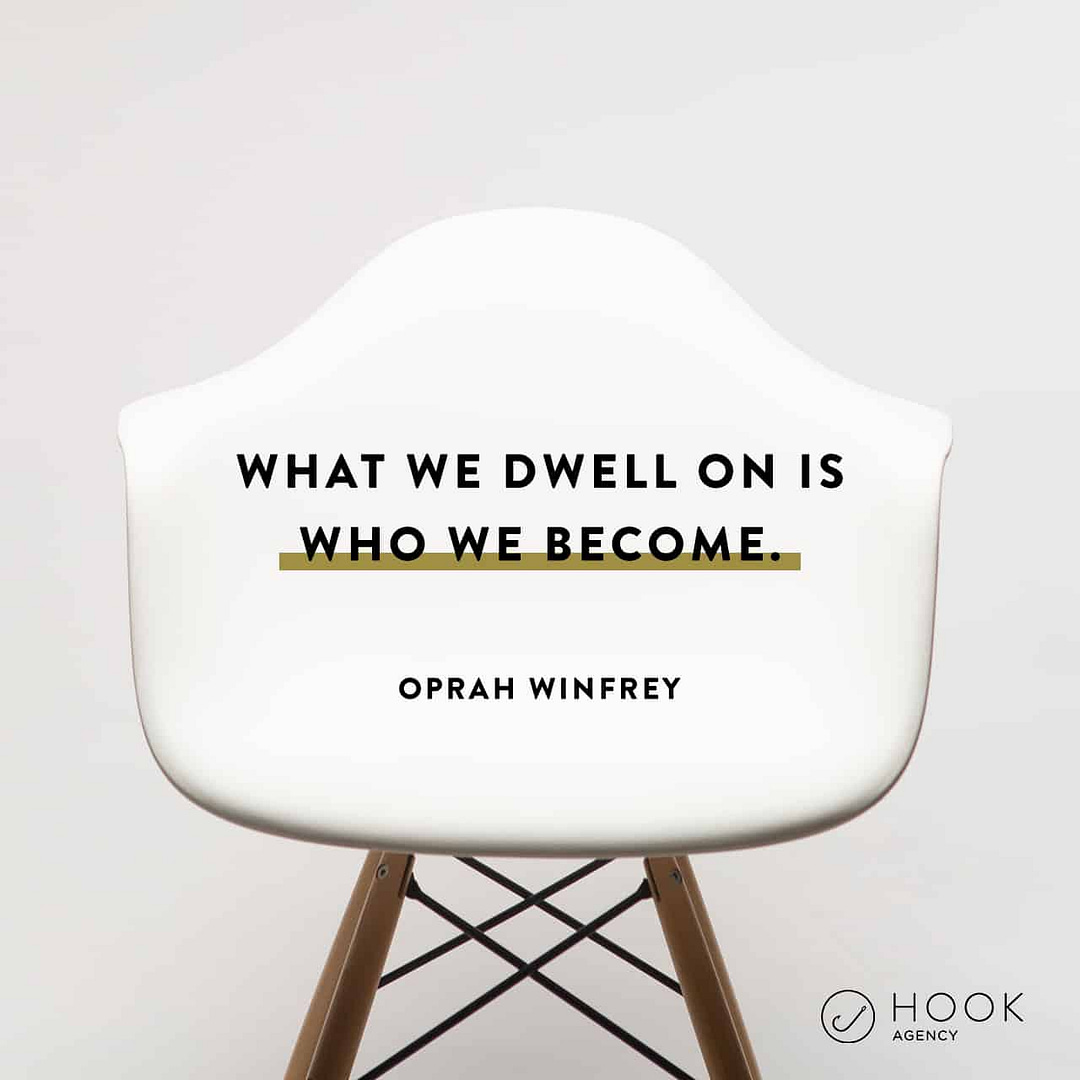 What we dwell on is who we become. - Oprah Winfrey