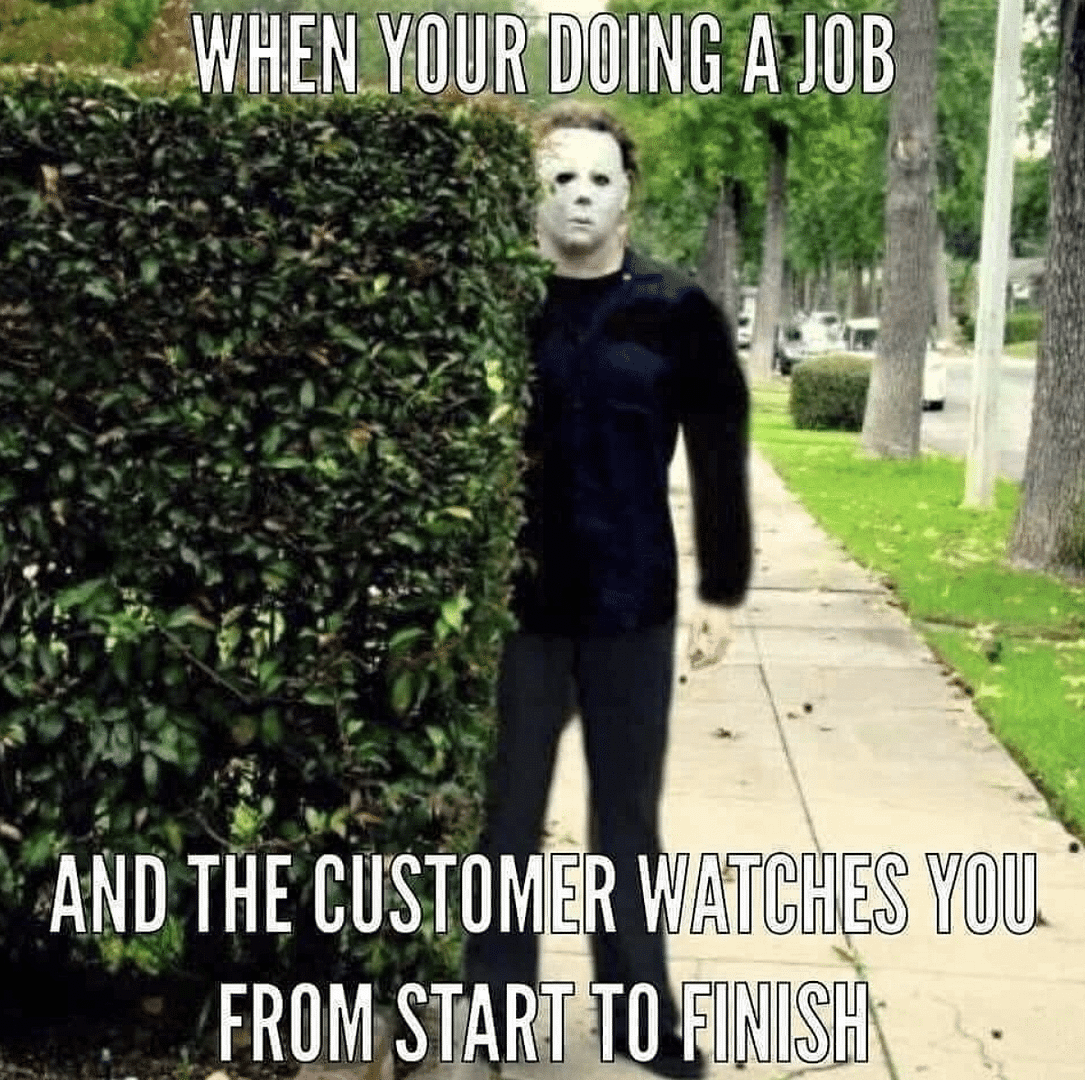 man in black with a white mask meme