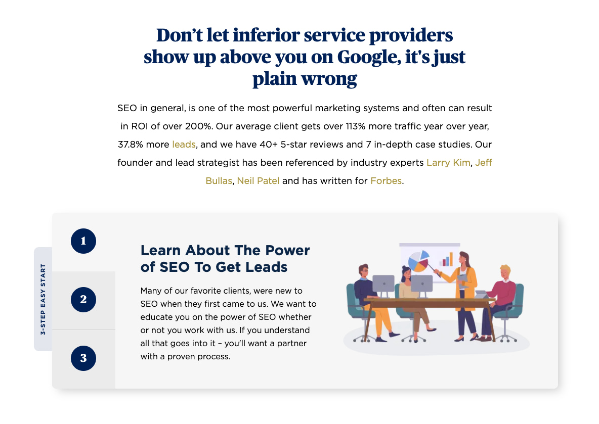 Image of SEO outline for contractors