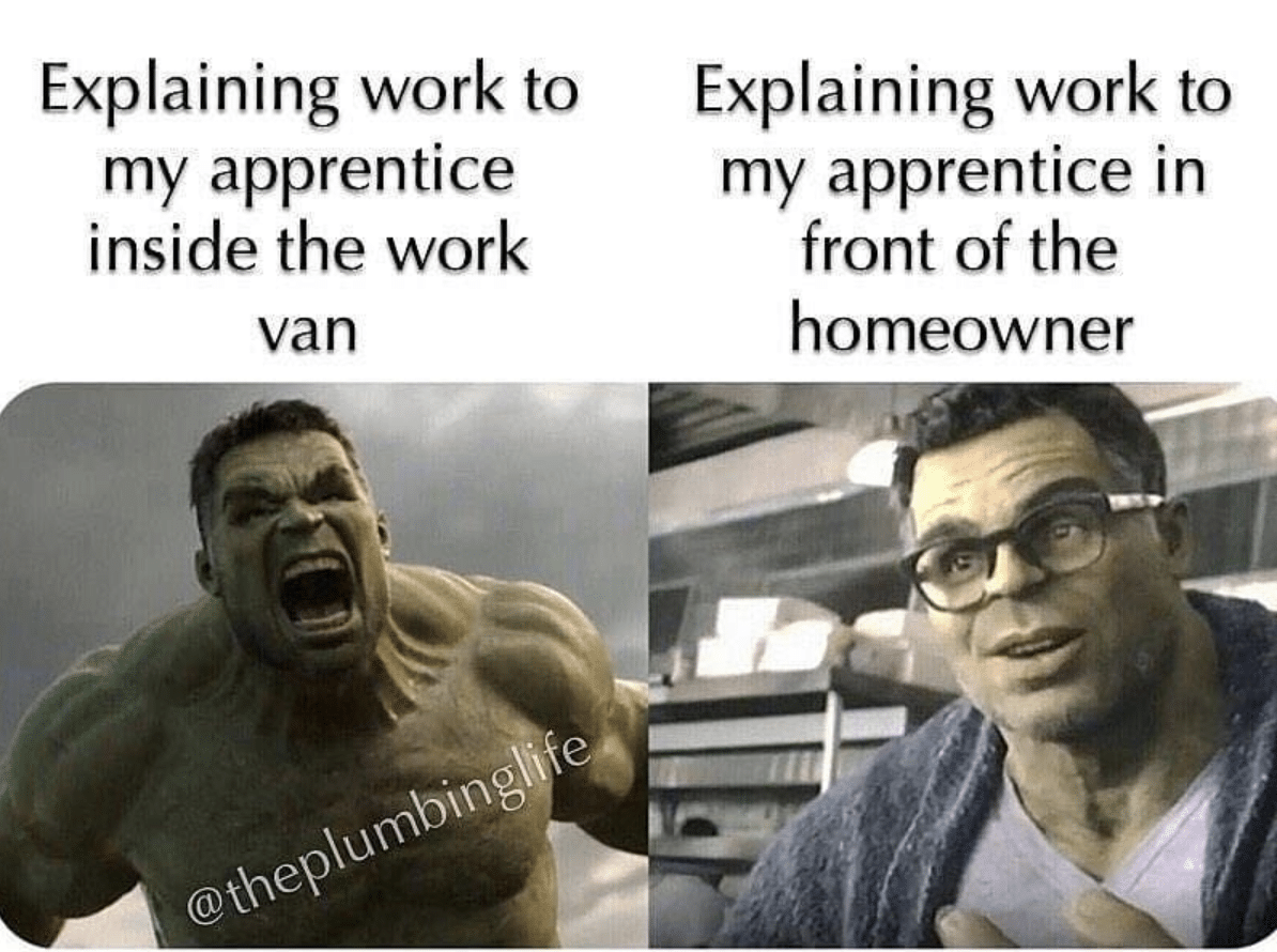 big green monster happy and angry meme