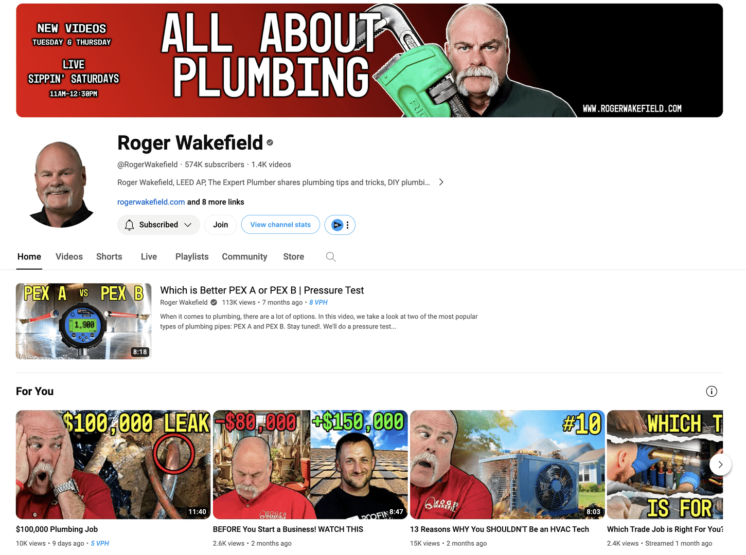 Plumbing Influencers Youtube Instagram Tiktok Linkedin Facebook 2024