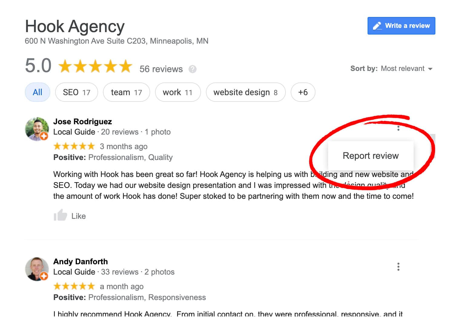How to report or delete a Google review someone else posted