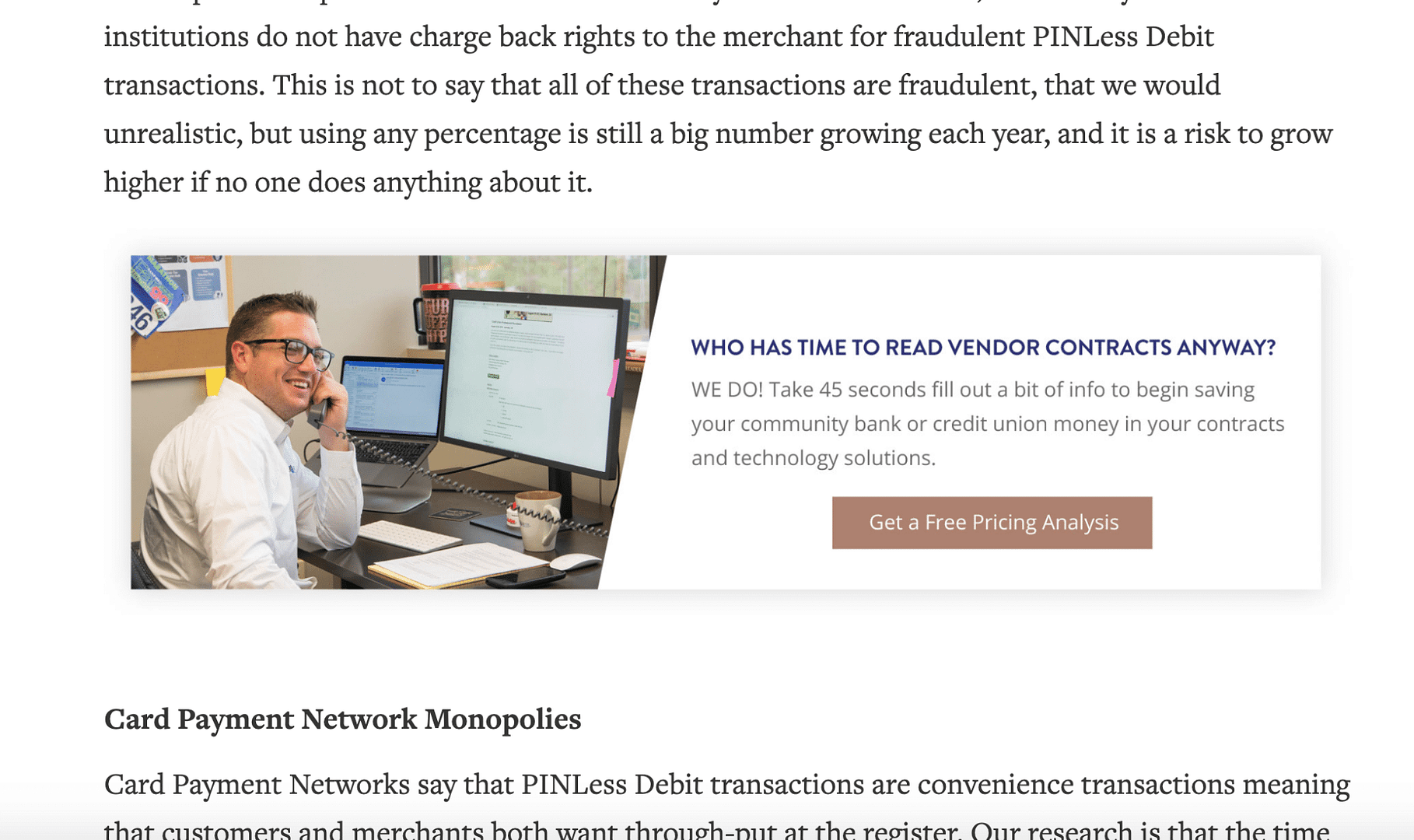 Example of call-to-action within blog post