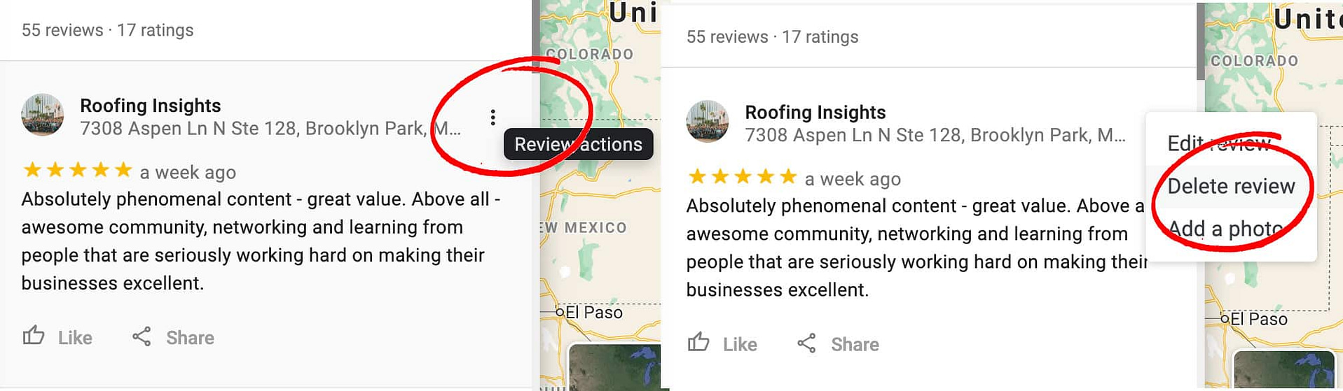 Delete a Review You've Left on Google Maps