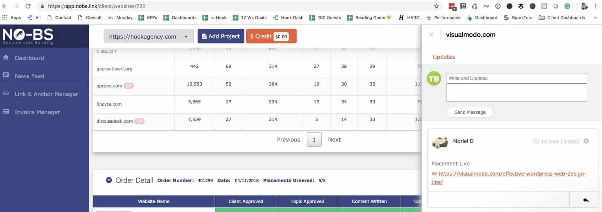 No BS agency - guest posting interface / reviews