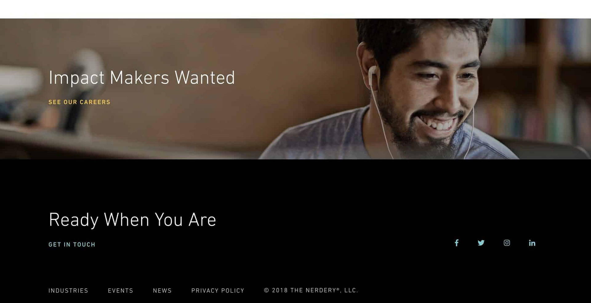 Nerdery Footer Design
