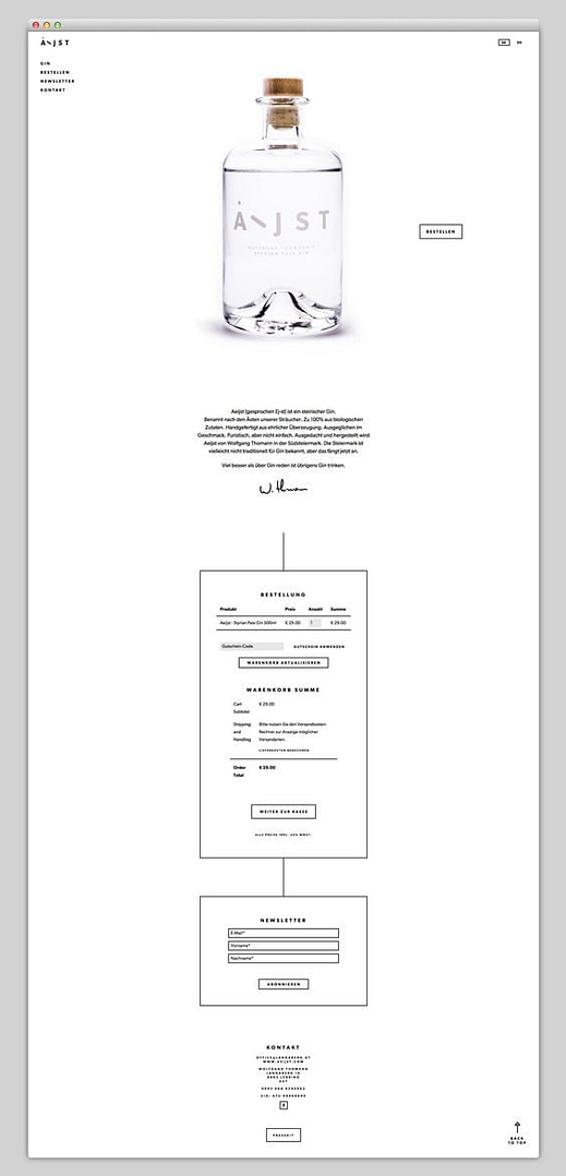 White space - minimalism