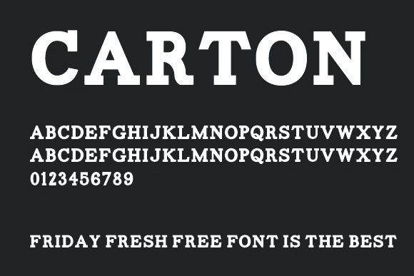 Carton font - Free Download