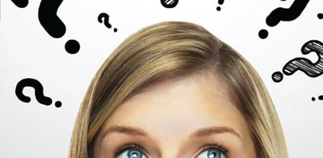 A graphic of curious blue eyes peering from the top edge with bold black question marks on a light backdrop embodies the intrigue and inquiry inherent in SEO.