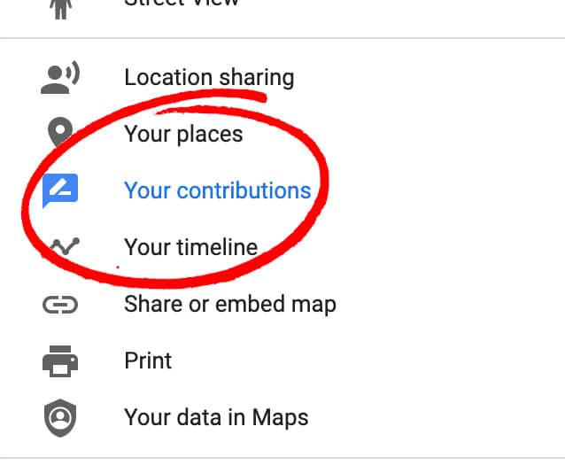 Your Contributions - Google Reviews