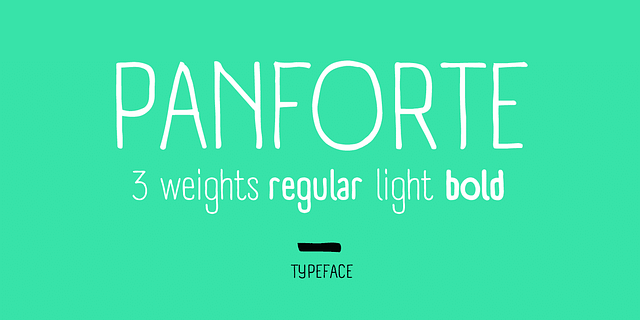 Panforte free font download