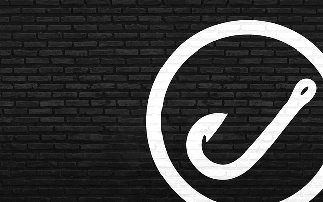 Ensure your website's compatibility with IE8 to preserve the minimalist design, symbolized by a white fishing hook inside a circle on a dark brick wall background. This represents the simplicity and adaptability of our site's features.