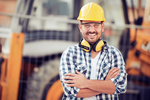 licensed contractor smiling