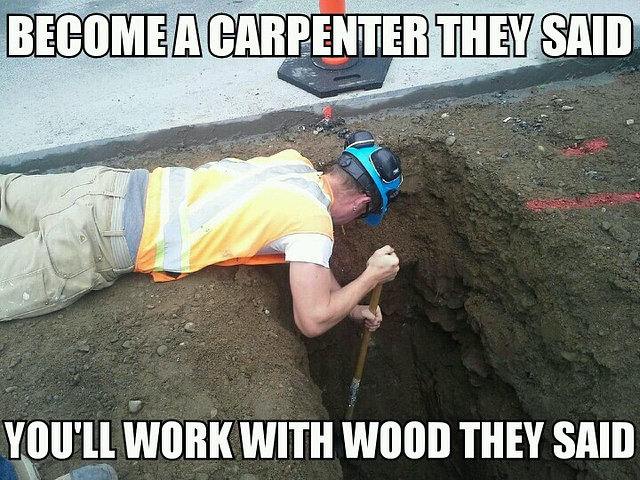 Become a carpenter meme