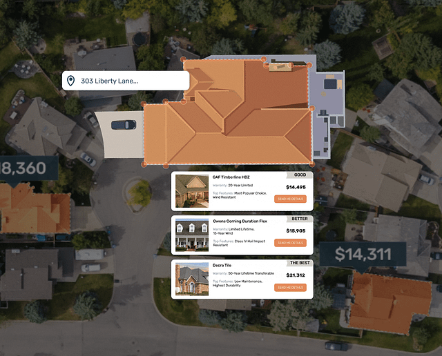 Roofle options mockup