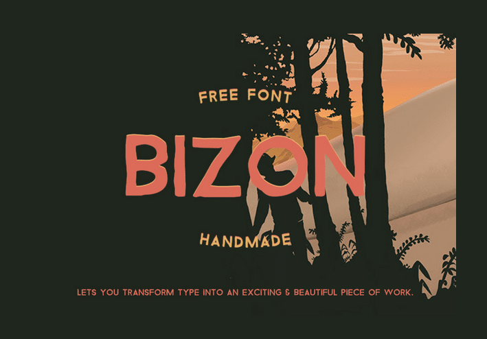Bizon - Handlettering - hand-lettered- hand-letter - - modern fonts 2015 - the best top font of the year