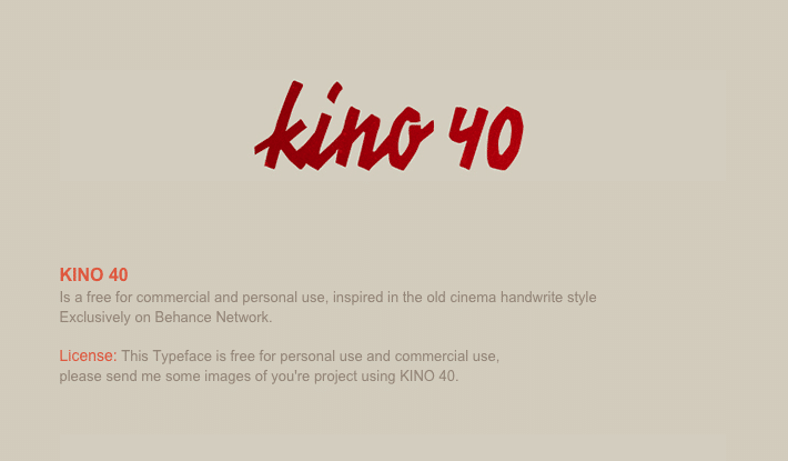 Kino 40 - - modern fonts 2015 - the best top font of the year - Web and Graphic Design