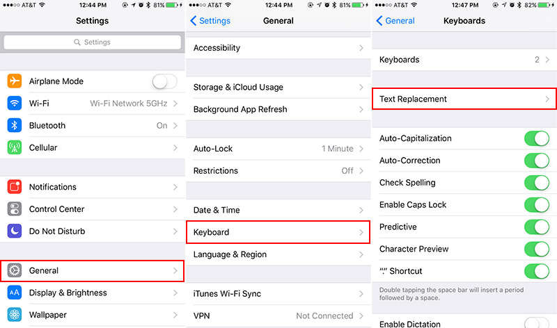 Automate Free Google Reviews Text Replacement iPhone How to