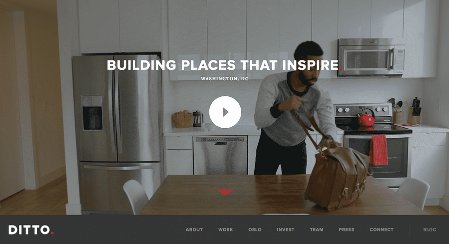 websites with video backgrounds to engage the user