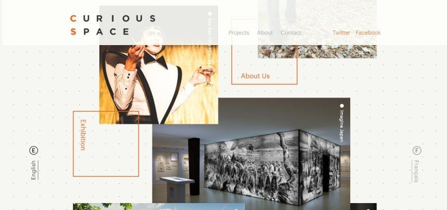 Web Design Trends 2017 - Overlapping Grid Systems