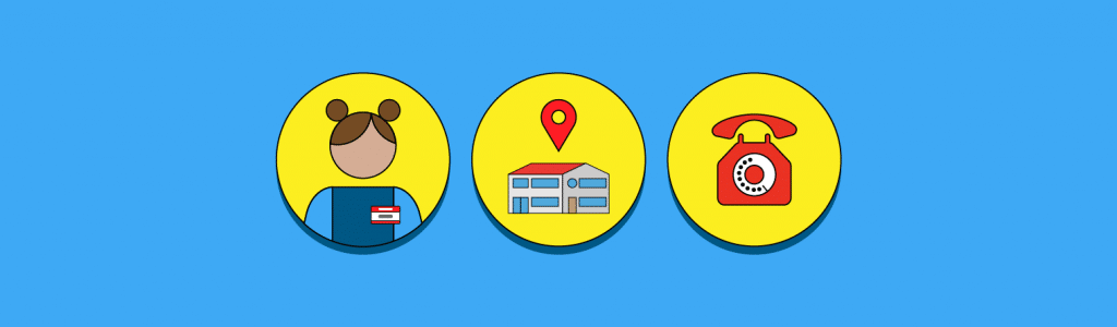 A person using a laptop to search for local businesses