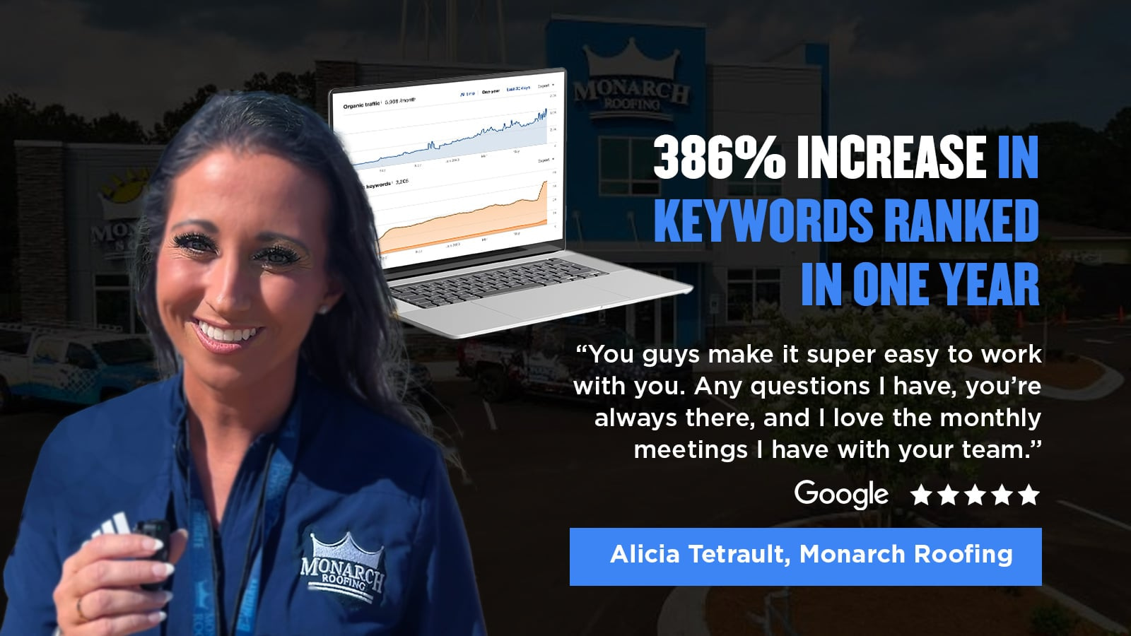 Alicia Tetrault Monarch Roofing marketing case study