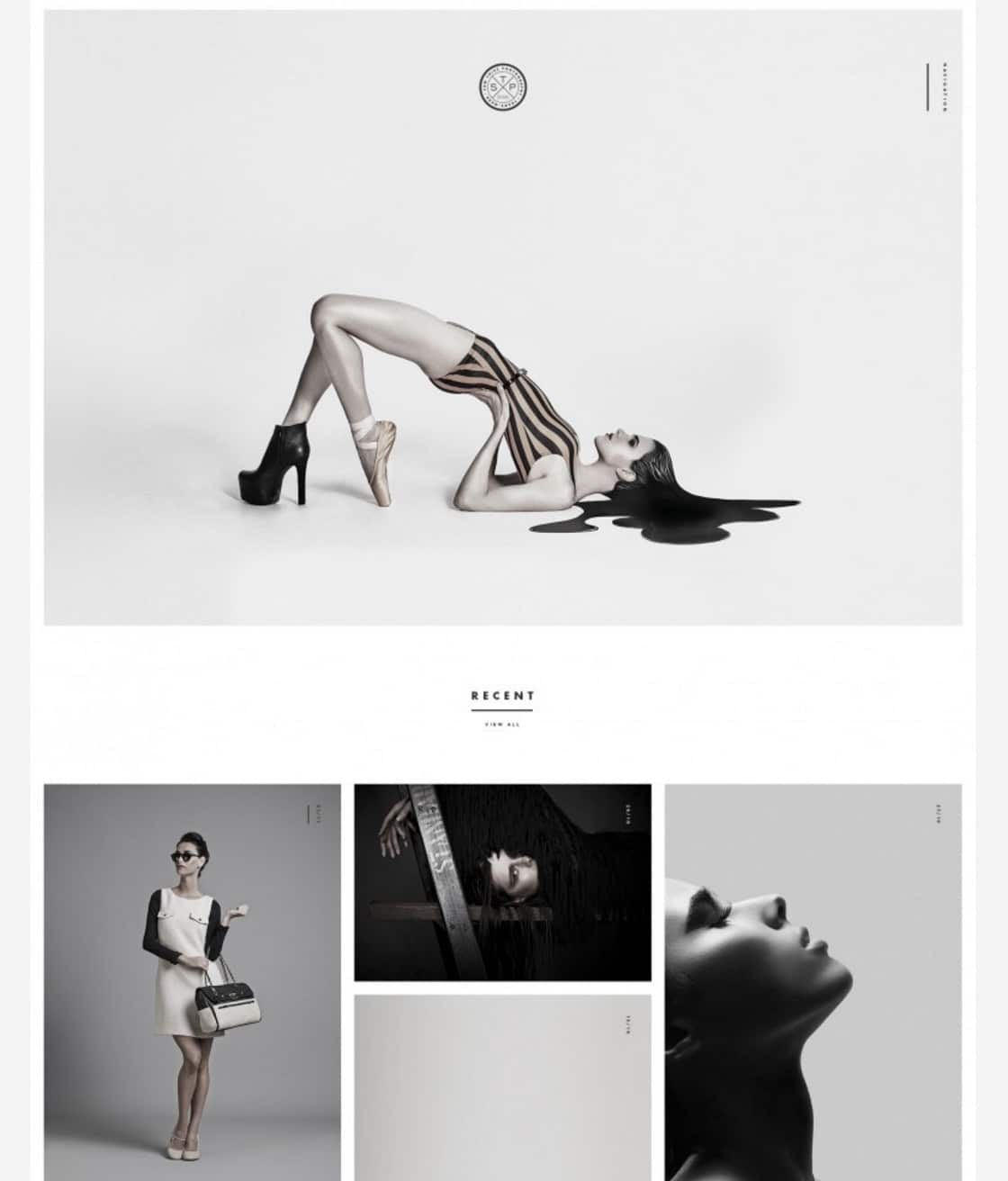 Black and White and greyscale web design