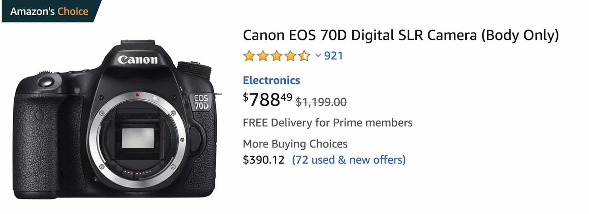 Canon 70D - Basic simple video office setup