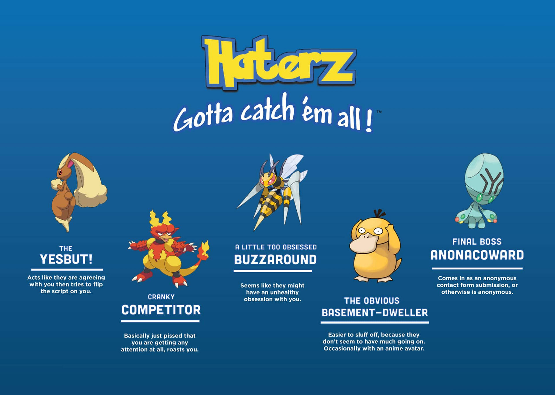 Haterz – gotta catch em' all