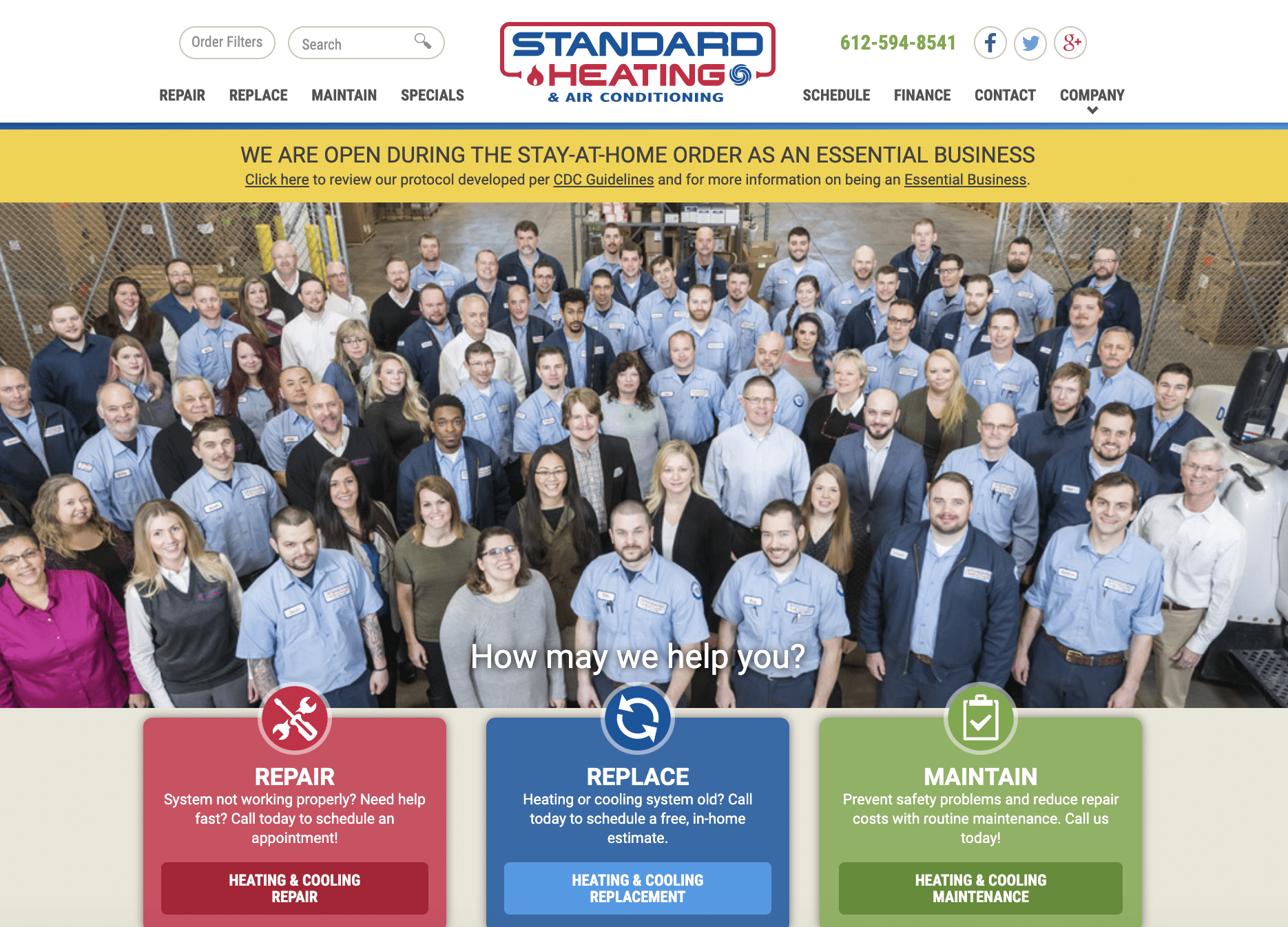 HVAC Website Design Inspiration – Heating and Air Conditioning Website