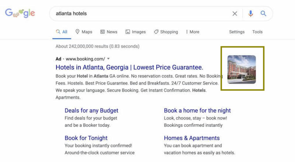 image extension ppc ads