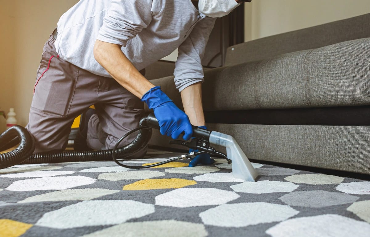 drying a wet carpet