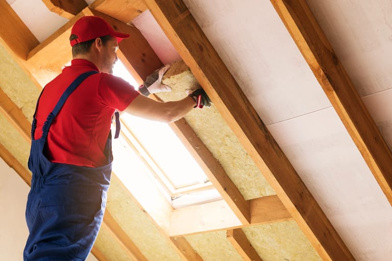 installing attic insulation