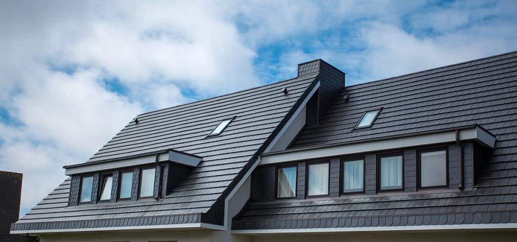 closeup of high end roof top newly installed