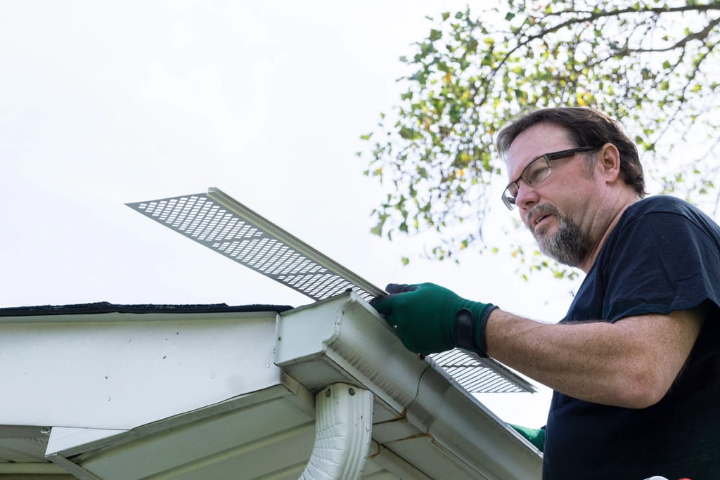gutter guard installation