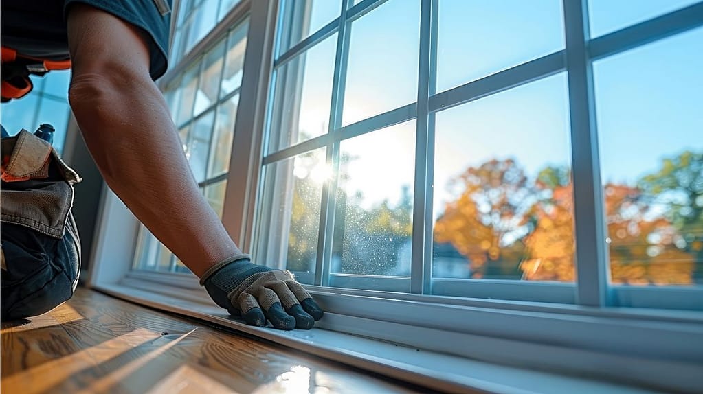 handyman installing windows