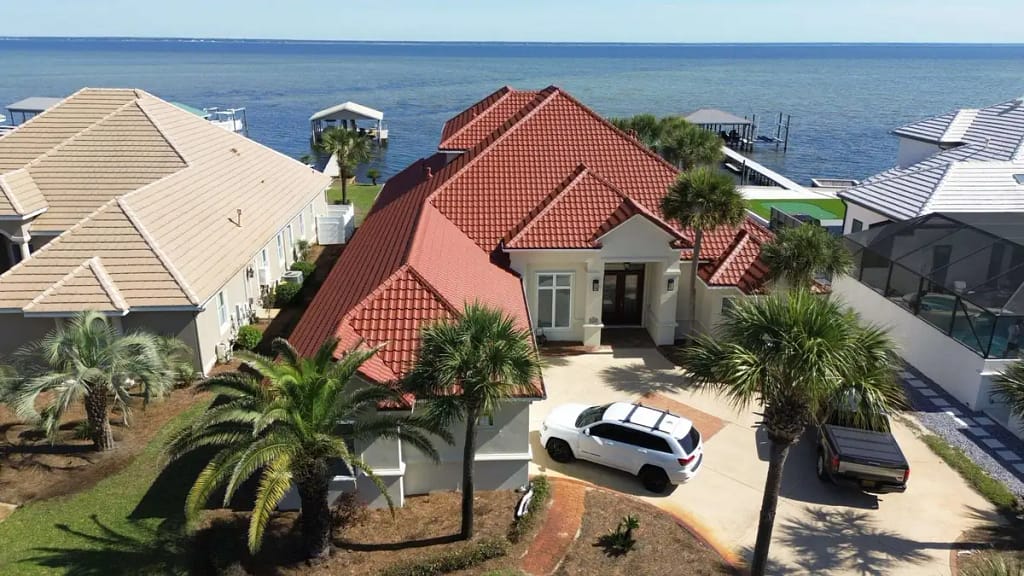 new tile roof installed by Certified Roofing Solutions in Punta Gorda, FL