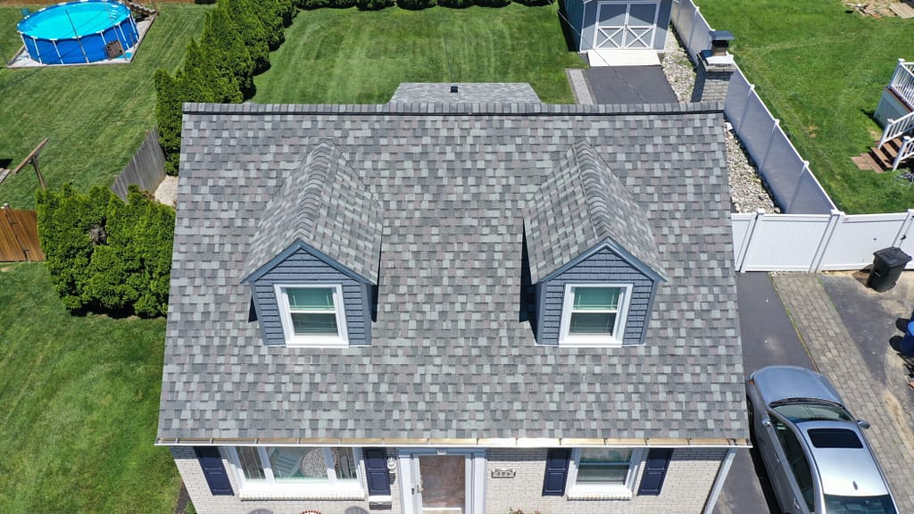 hip roof vs gable roof view of a Gable roof