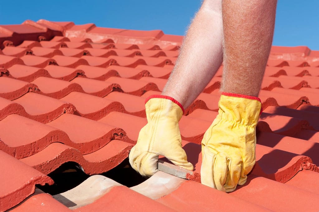 removing a tile from roof