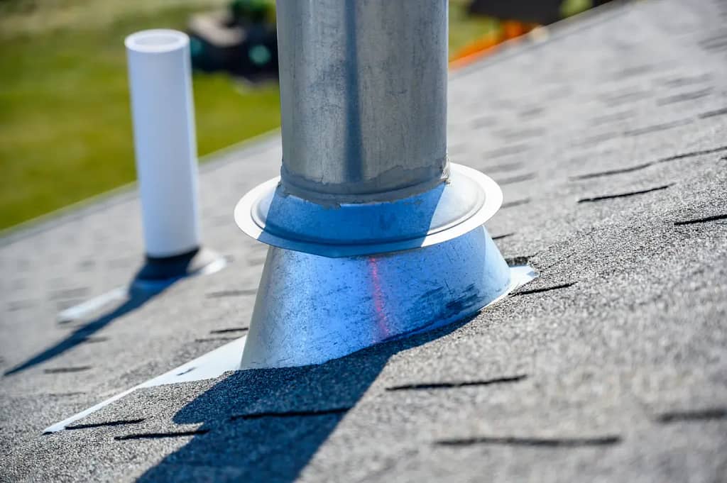 close up base of vent
