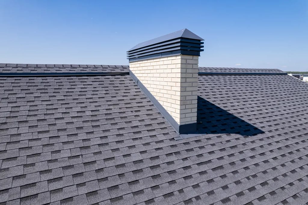 a shingle roof